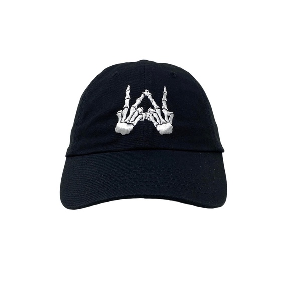 Unbranded Accessories - Westside West Bone Hands Skeleton Slouch Dad Hat Cap Strapback